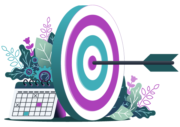 target with arrow in the bullseye